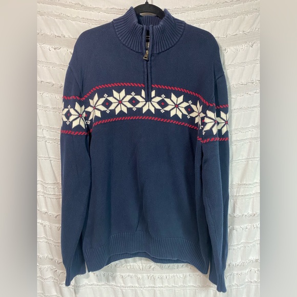 Original Weatherproof Vintage 1/4 zip holiday sweater - Picture 1 of 9